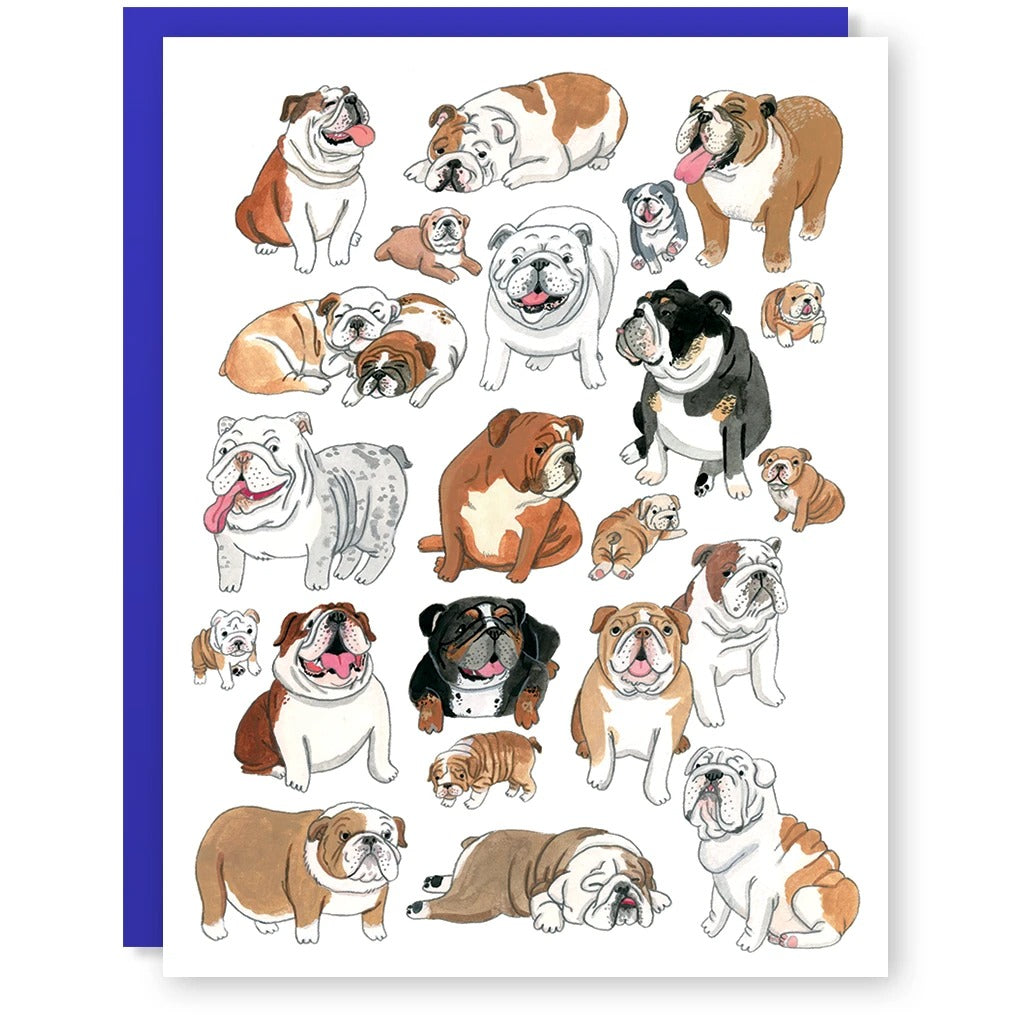 English Bulldog Card
