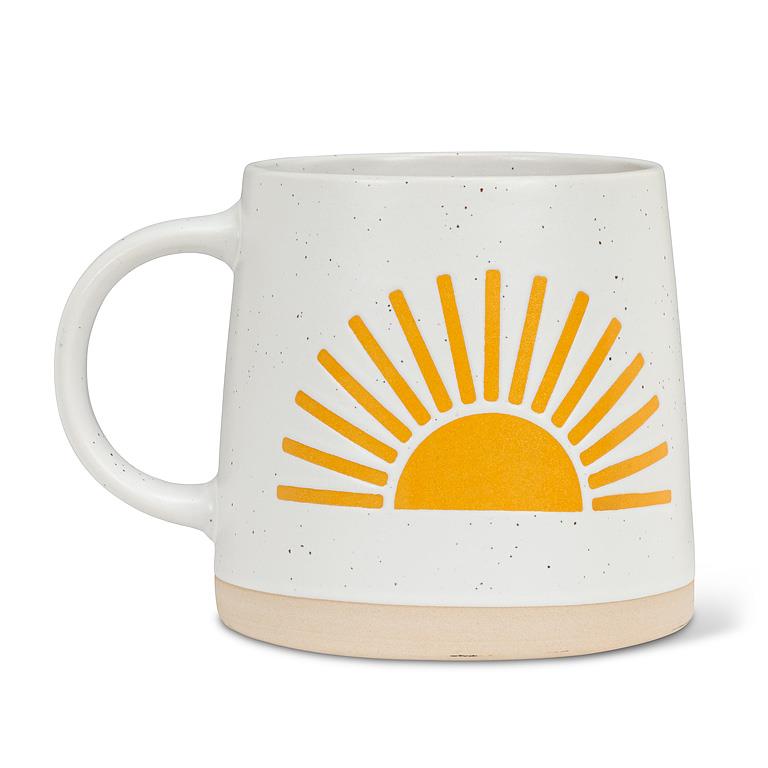 Wide Base Mug with Sun