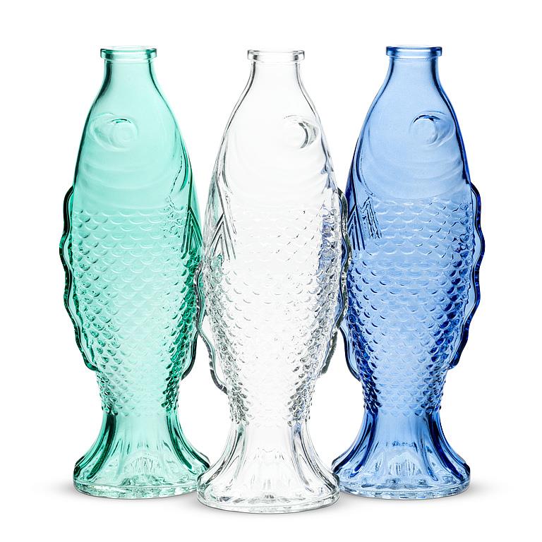 Large Spouting Fish Glass Vase – 10.5"H