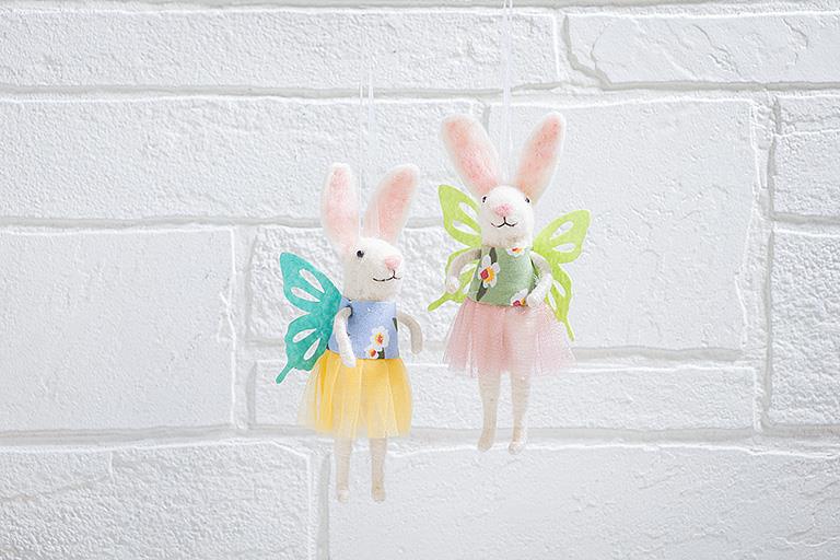 F83 - Bunny w/Wings Ornament