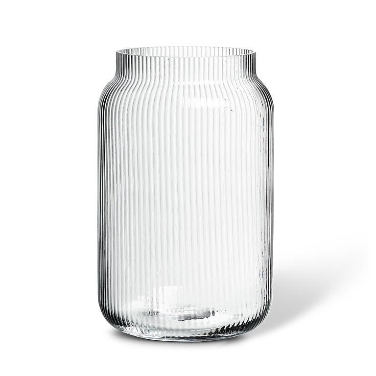 Large Narrow Optic Jar Vase