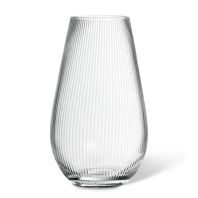 Large Narrow Optic Wide Bottom Vase