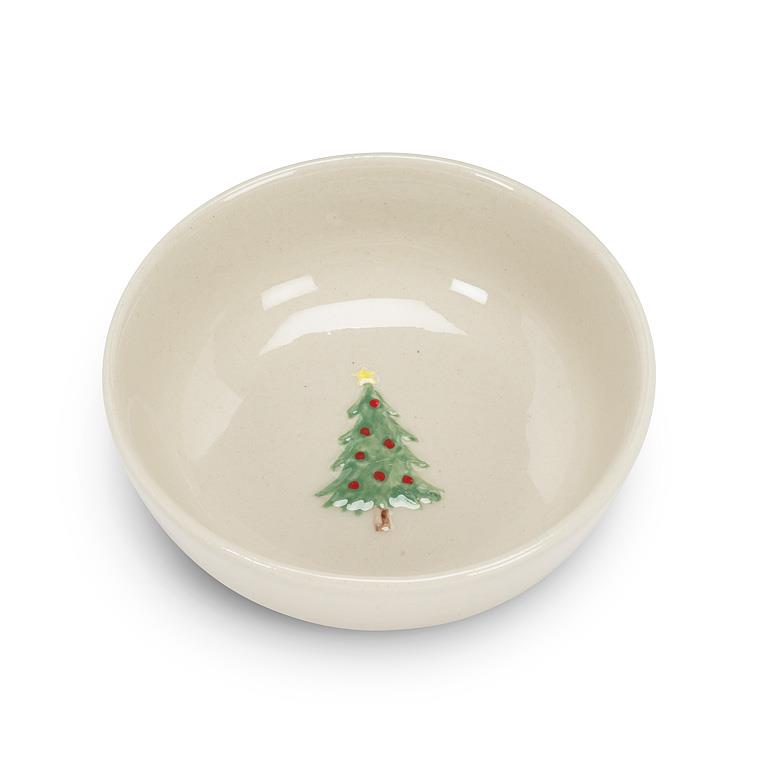 Christmas Tree Stoneware Mini Bowl