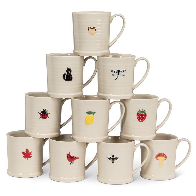 Strawberry On Rimmed Mug