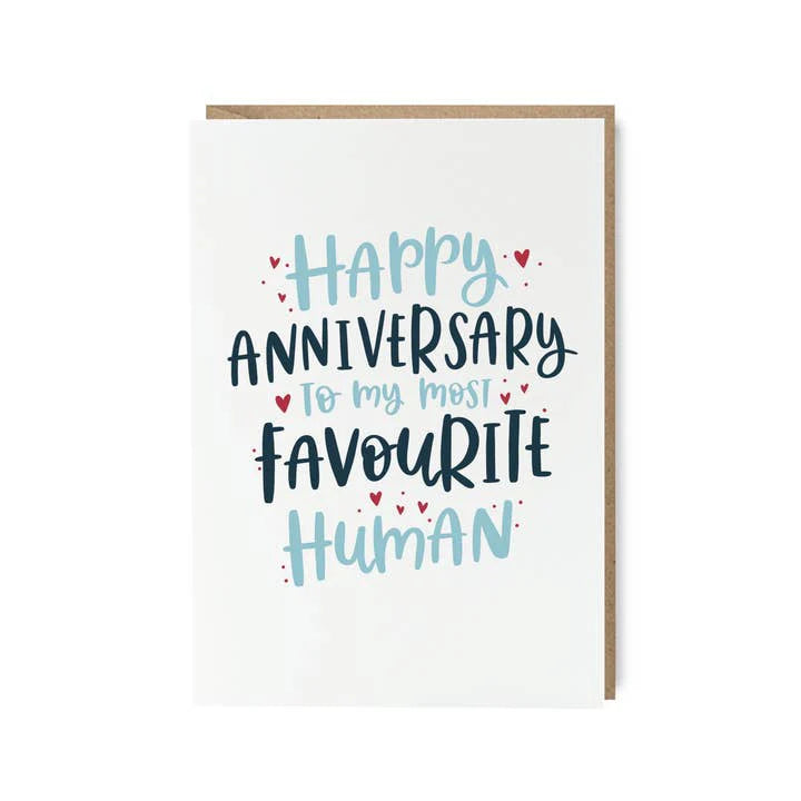 Favourite Human Anniversary Card