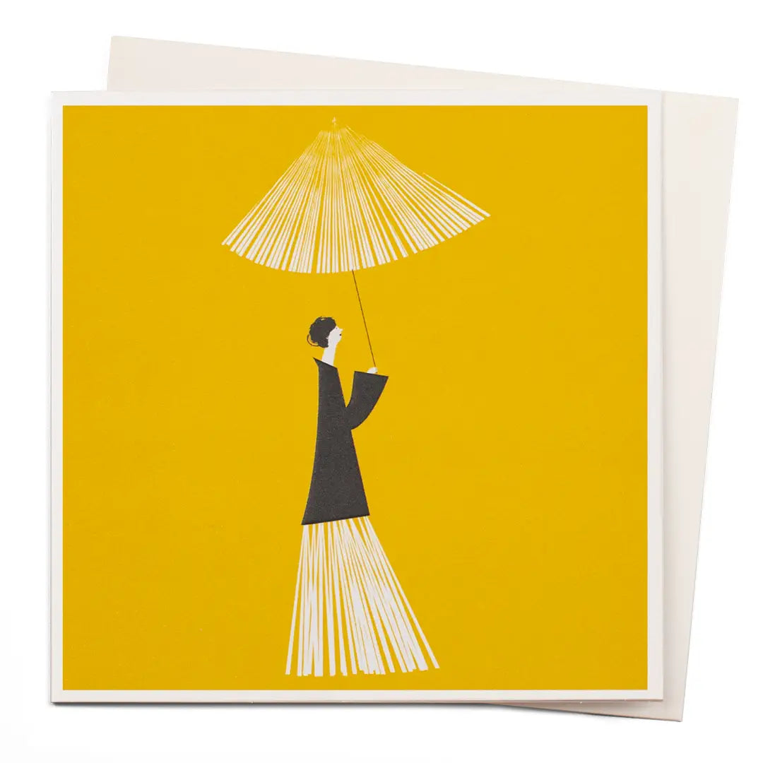 Yellow Umbrella Card