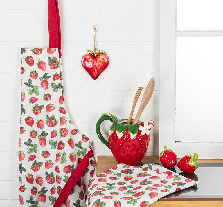 Strawberries Kitchen Tea Towel