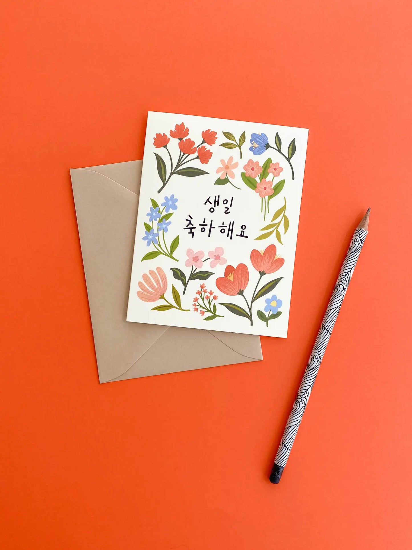 Wildflowers Birthday Card