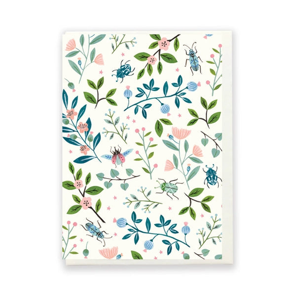 Beetles and Botanicals card