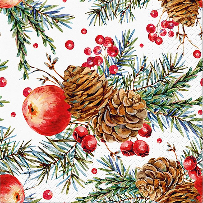 Large Berry Branch Napkins