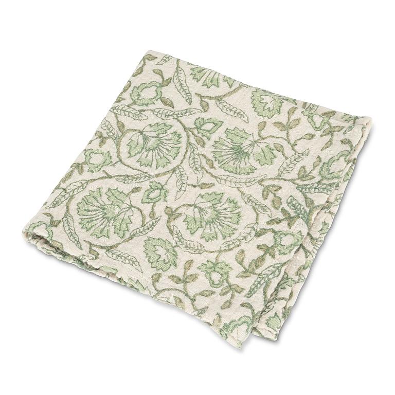 Green Floral Napkin
