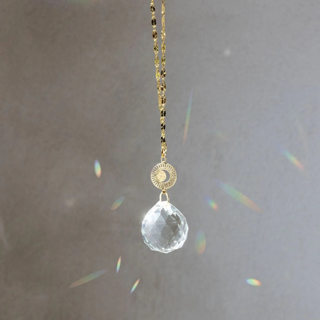 Pocket Suncatcher Radiating Moon