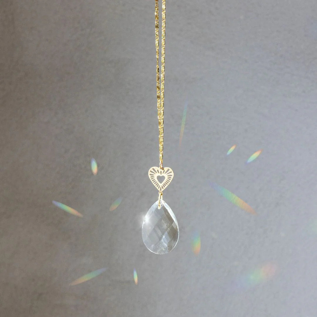 Pocket Suncatcher Radiating Heart