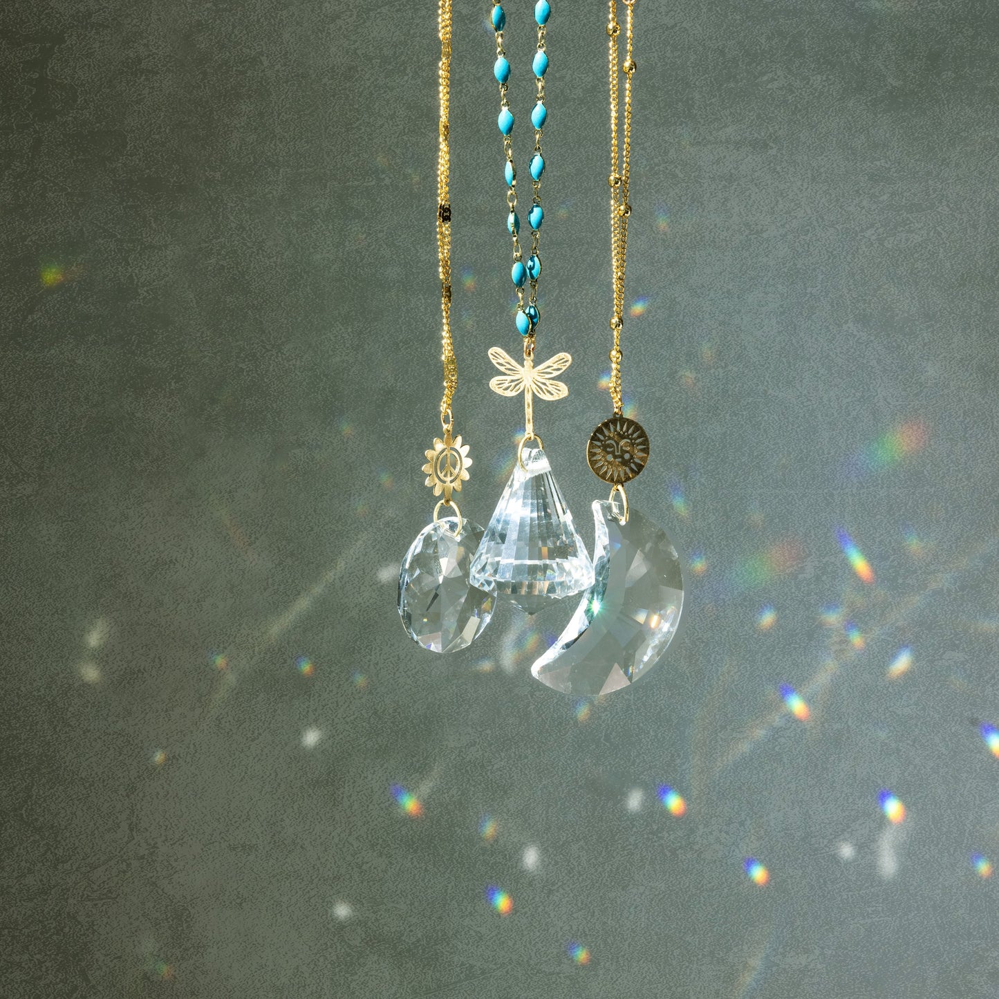 Pocket Suncatcher Peace Flower