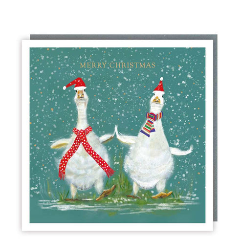 Ducks in the Snow Christmas Card