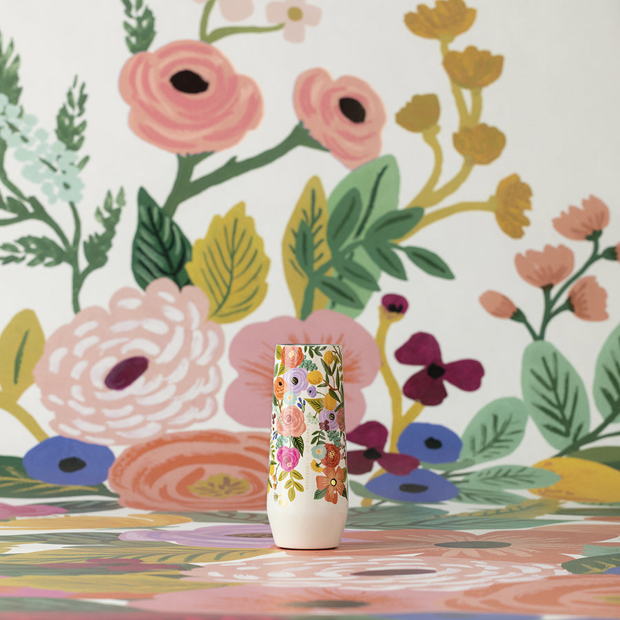 Rifle Paper Garden Party Stemless Flute 7oz