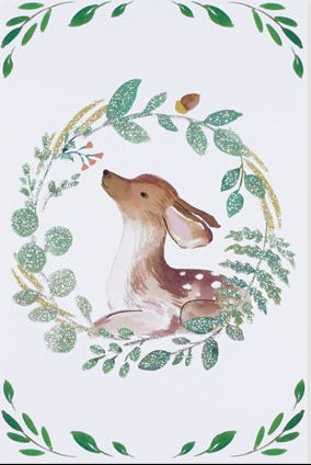 Fawndly Thinking Holiday Notecard