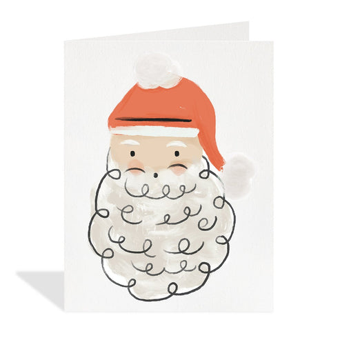 Fluffy Santa Card