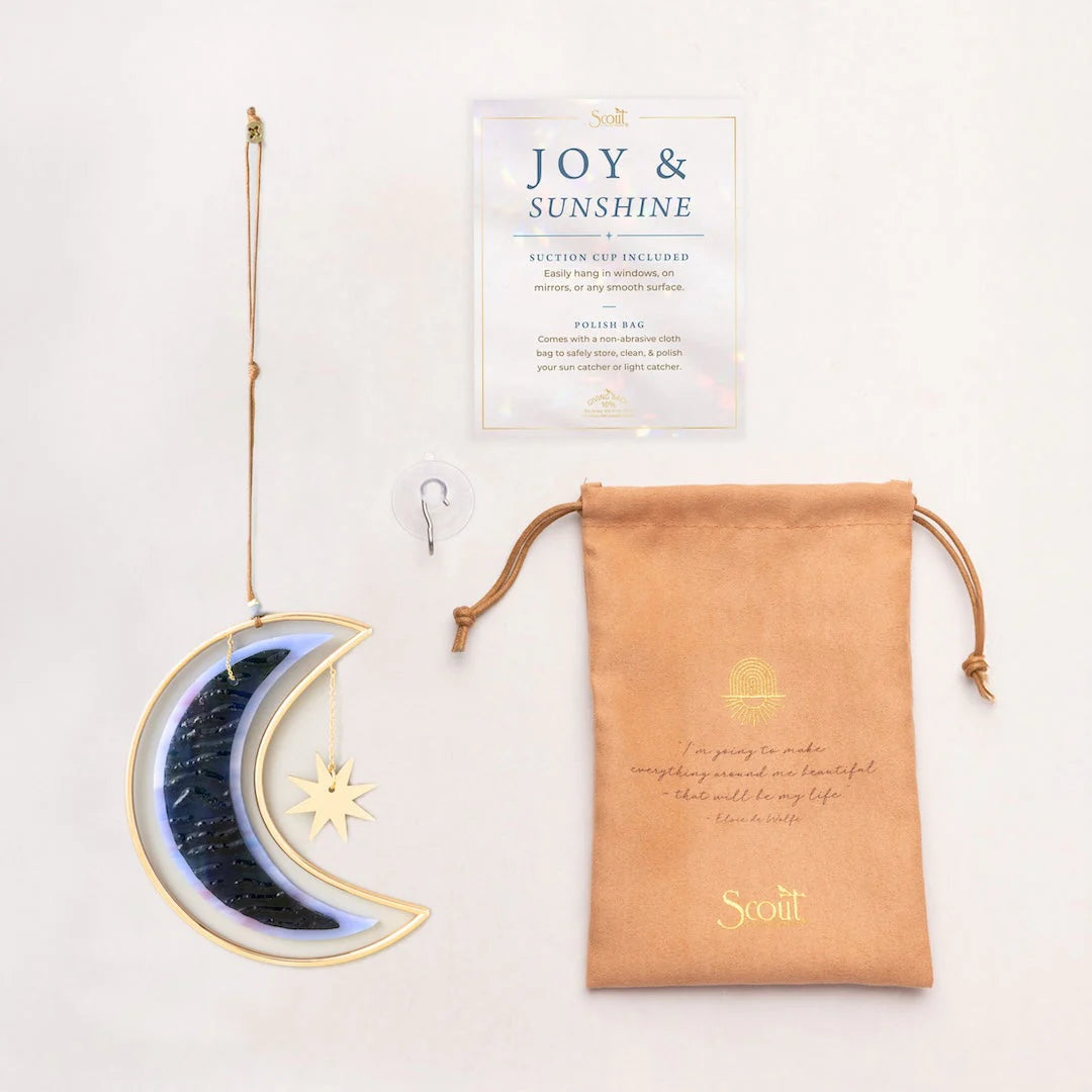 Stained Glass Light Chatcher Moon Star