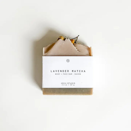 Lavender Matcha Body + Face Bar