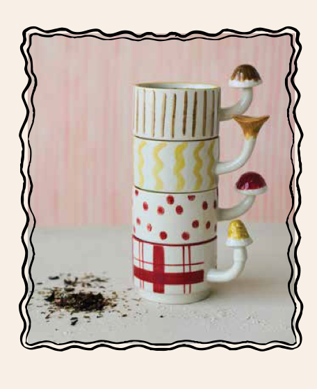 Mushroom Shaped Stackable Mug – 10oz