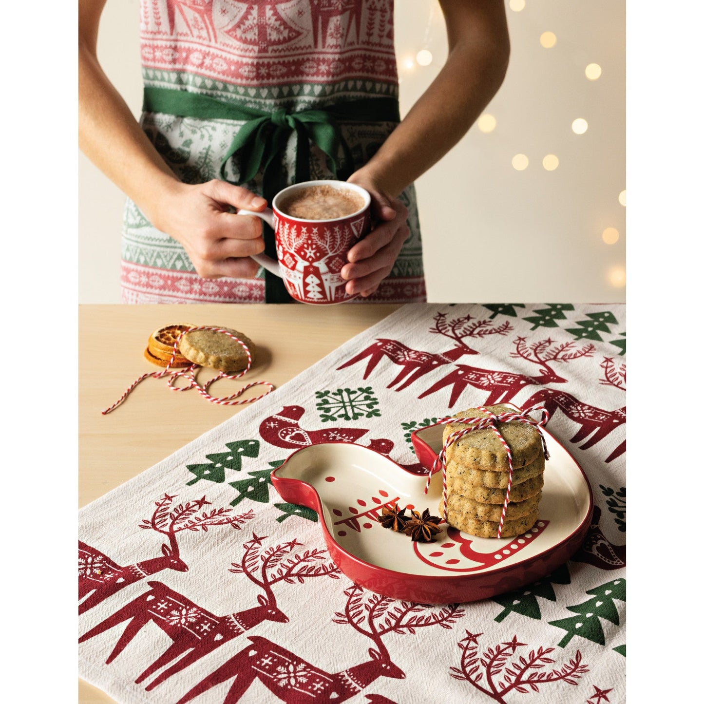 Folk Forest Jacquard Apron