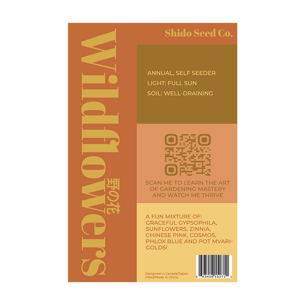 Wildfowers Flower Seeds Packet