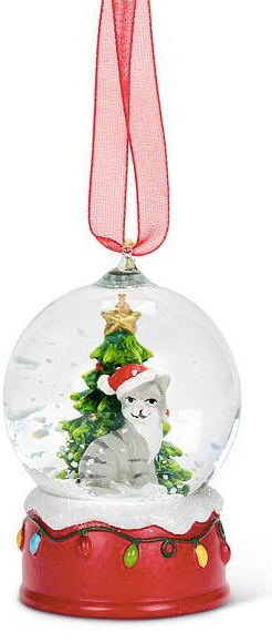 Mini Cat Snow Globe Ornament