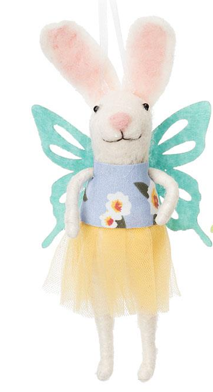 F83 - Bunny w/Wings Ornament