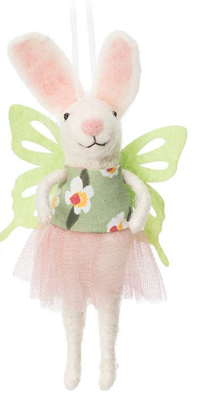 F83 - Bunny w/Wings Ornament