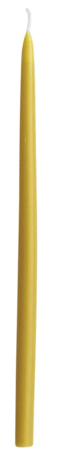Approx. 1/2" Round x 10"H Unscented Thin Taper Candle Chartreuse