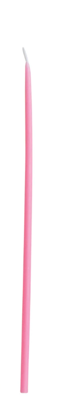 Approx. 1/4" Round x 10"H Unscented Thin Taper Candle Pink