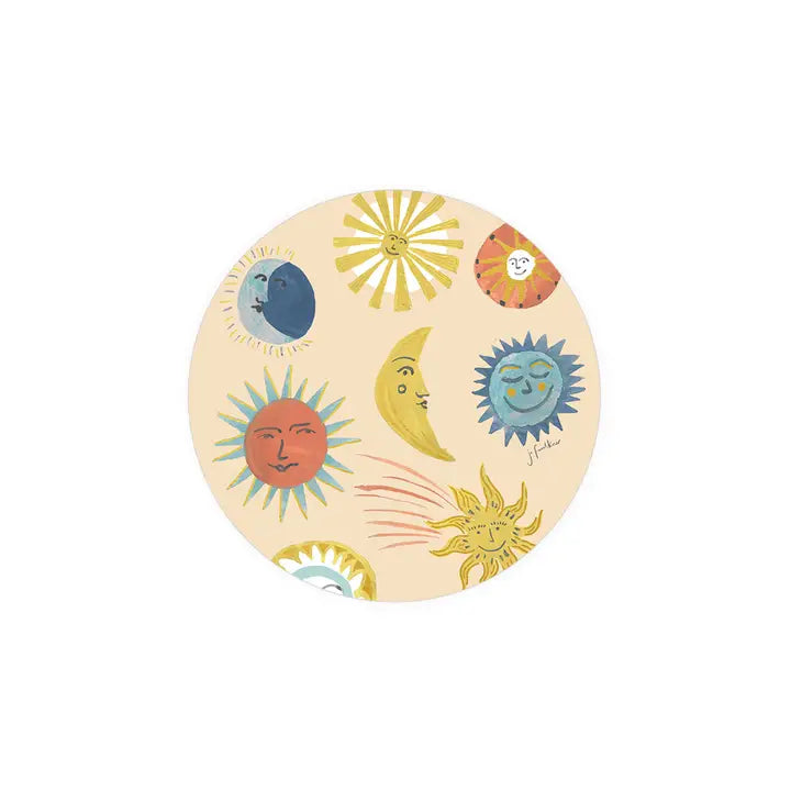 Sun and Moon Seedlings Coaster