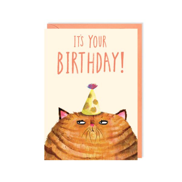 Birthday Ginger Cat Card