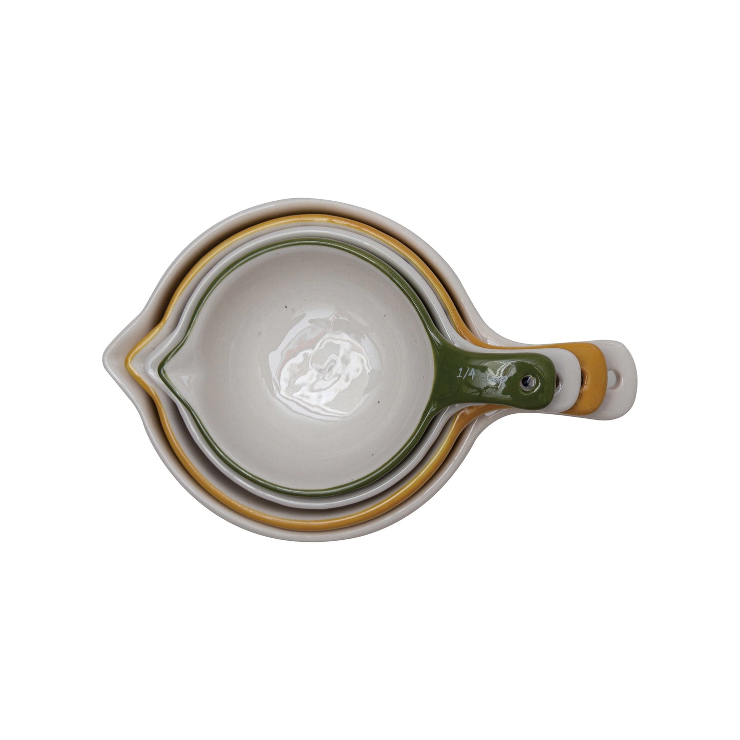 Floral Hand-Painted Measuring Cups
