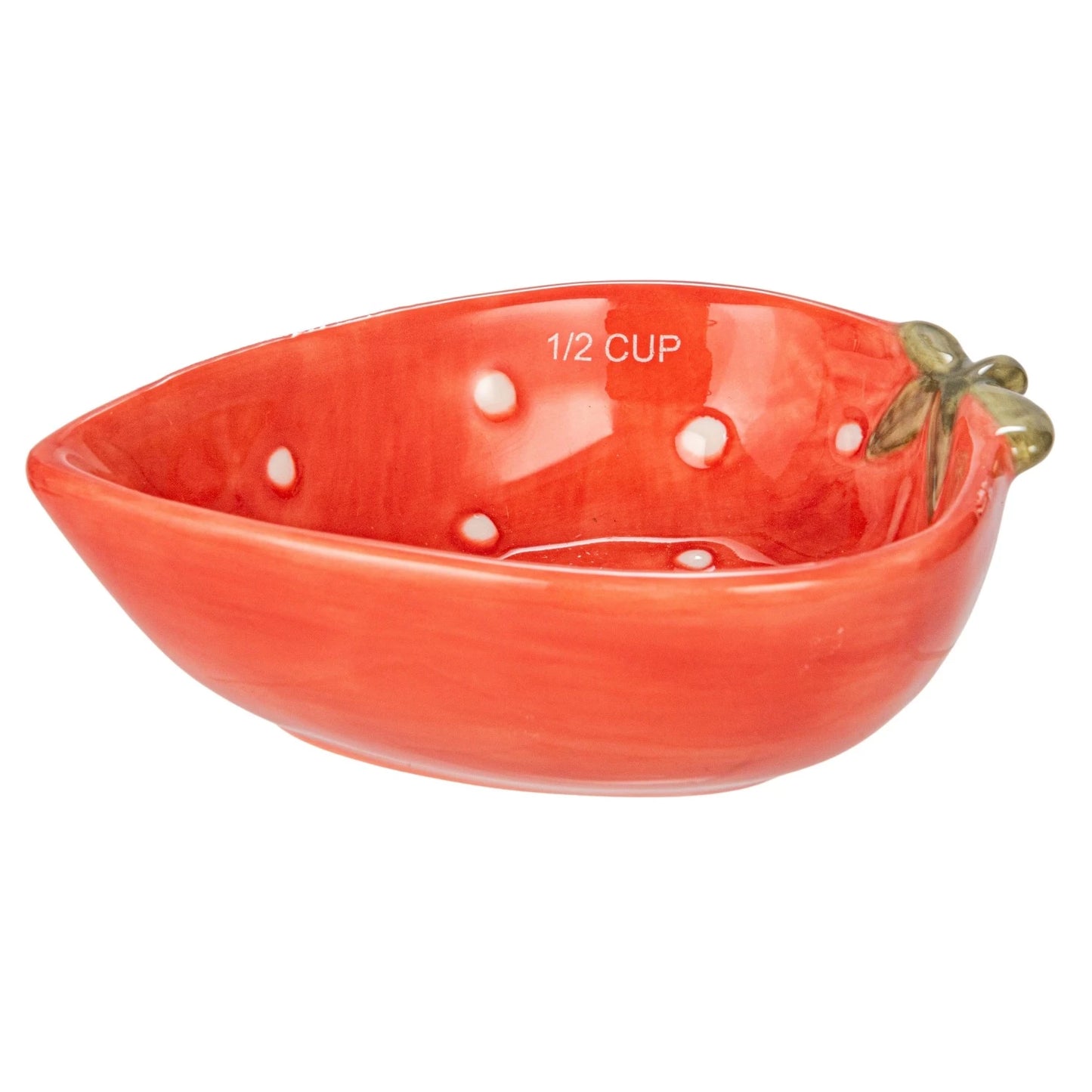 Hand-Painted Strawberry Shaped Measuring Cups Set of 4