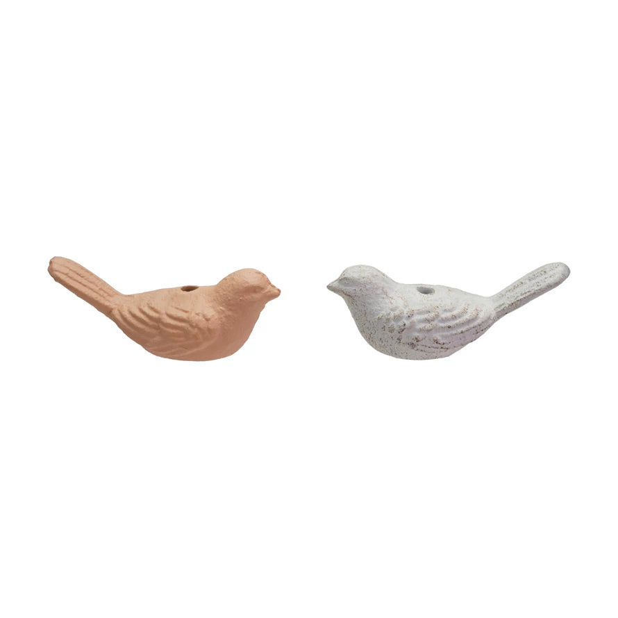 Cast Iron Bird Taper Holders (Holds 1/4" Thin Taper)
