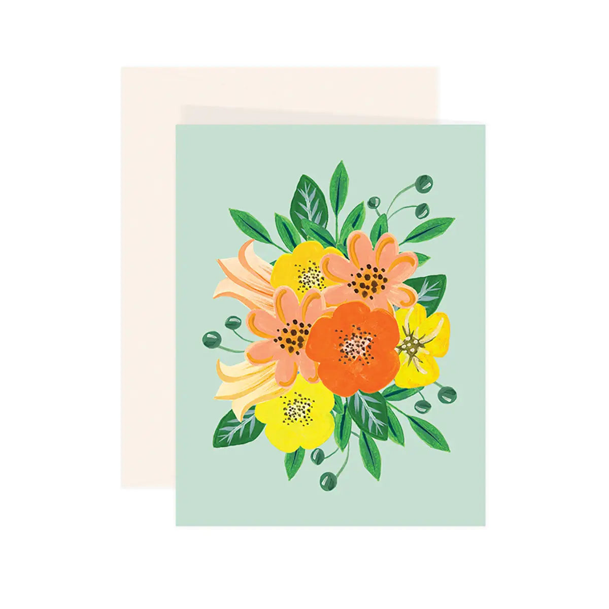 Yellow Flowers Card