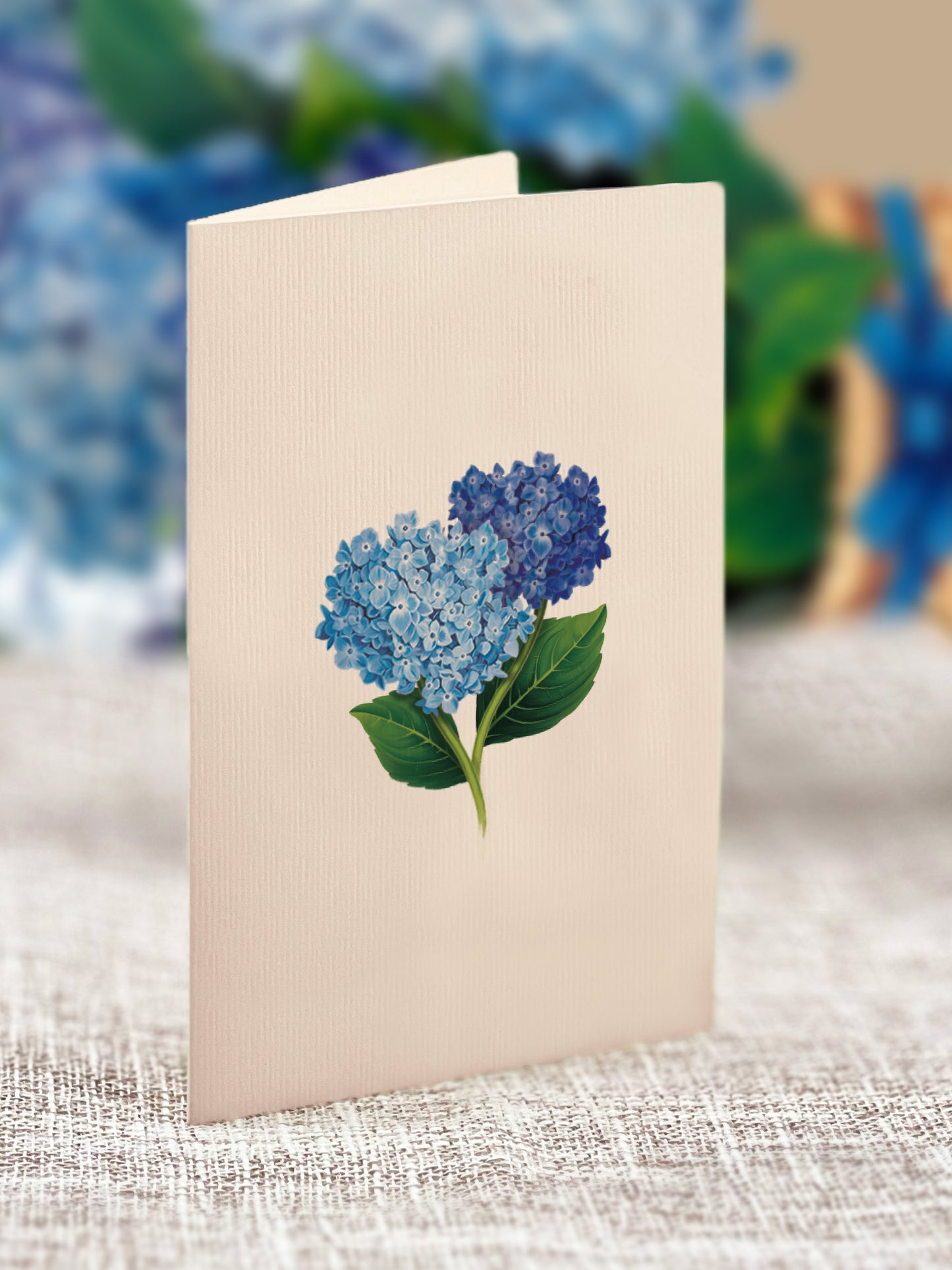 Mini Nantucket Hydrangea Pop-Up Card