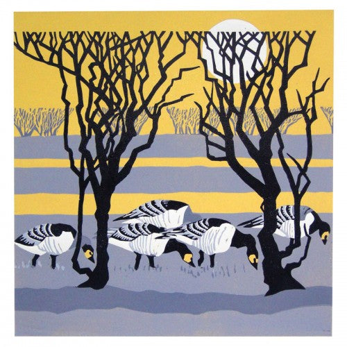 Geese Caerlaverock Card