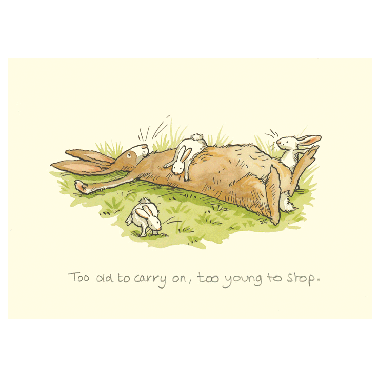 Too Old To Carry On Card