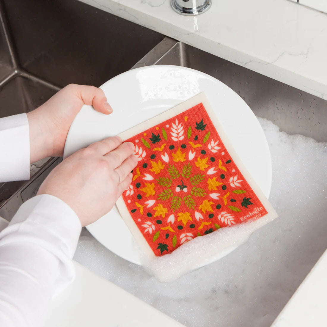 Swedish Dishcloth Fall Foliage