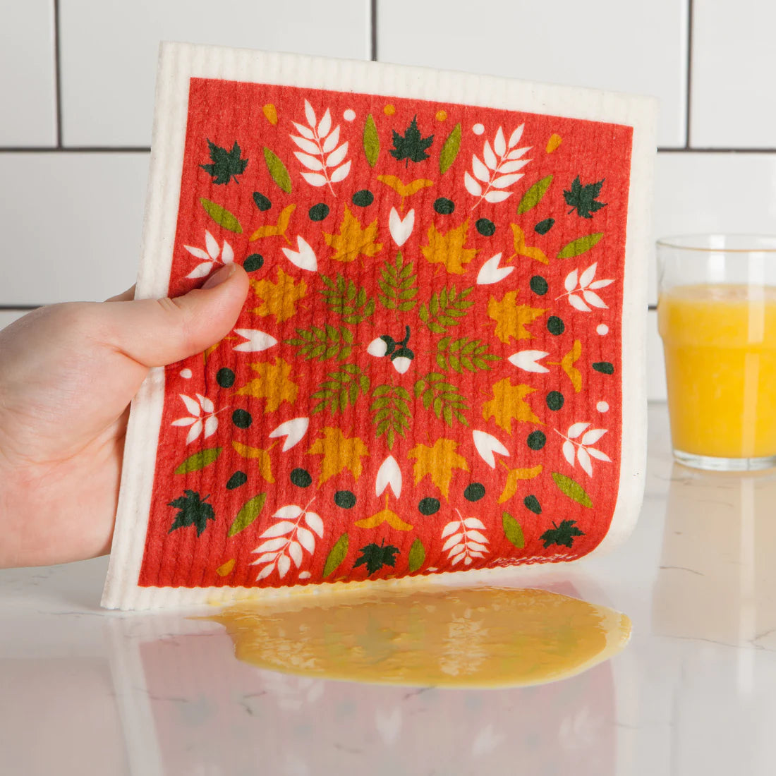 Swedish Dishcloth Fall Foliage