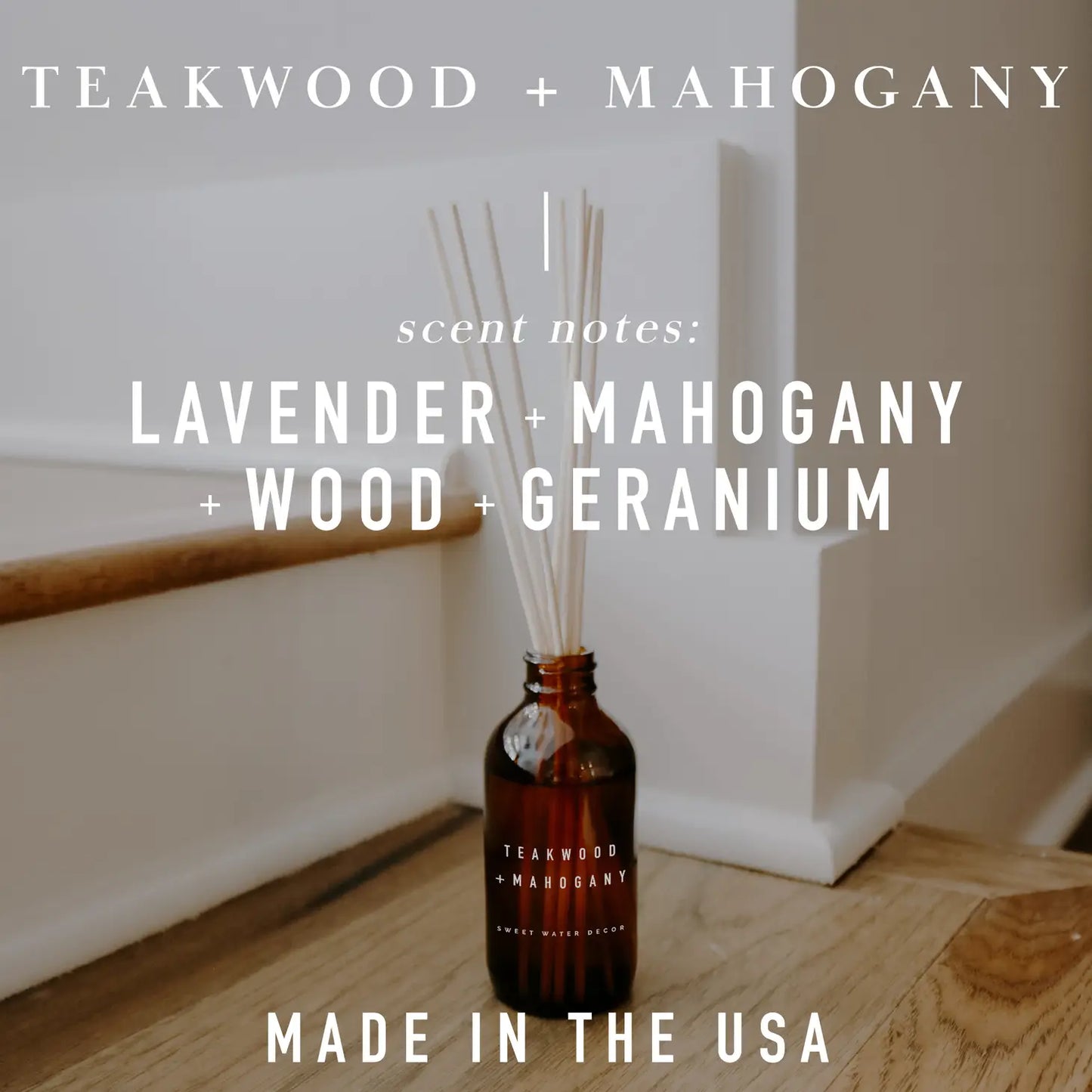 Teakwood And Mahogany Reed Diffuser