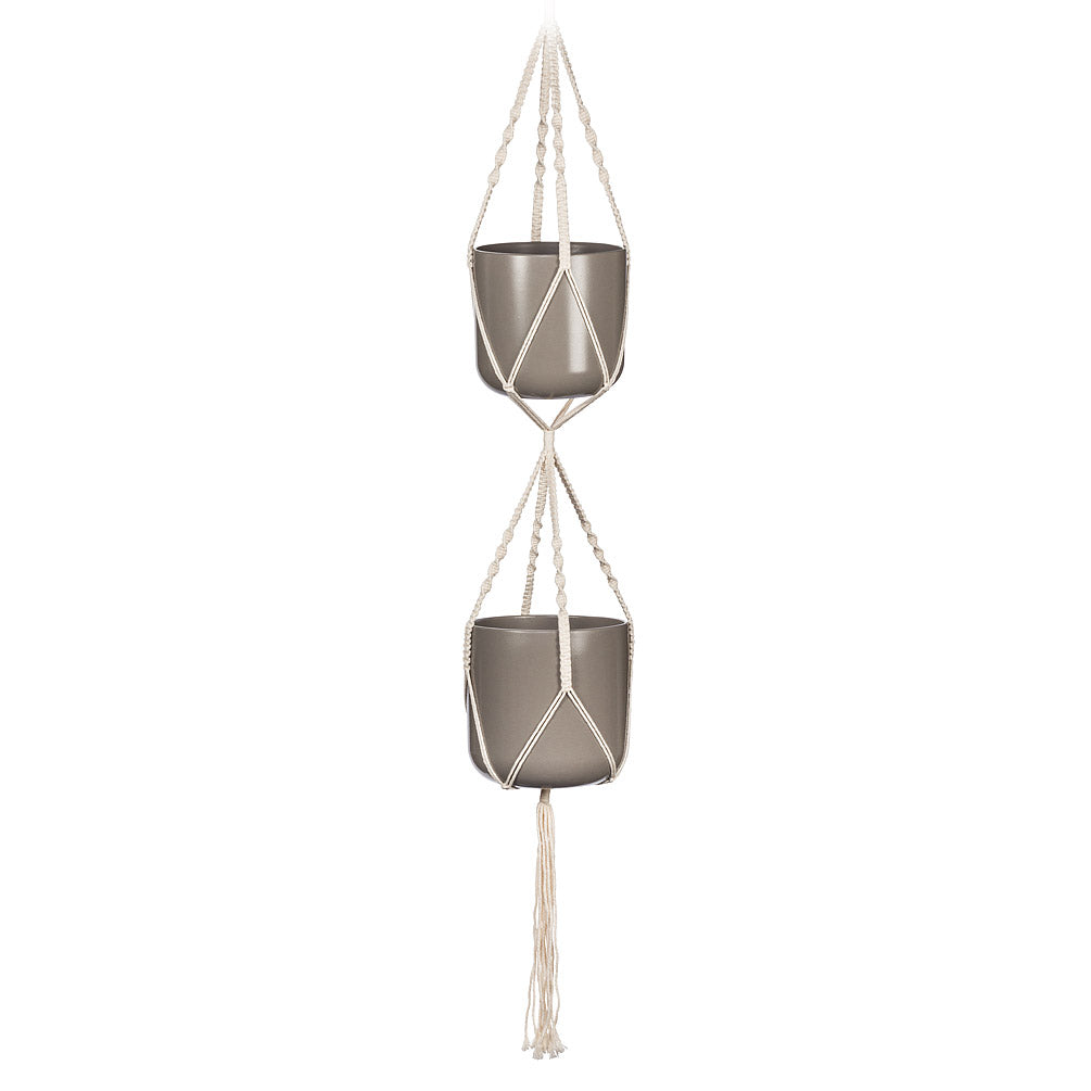 Macrame Double Planter Hanger