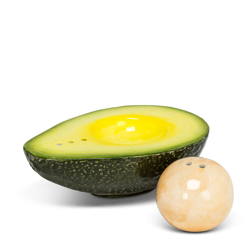 Avocado & Pit Salt & Pepper Shakers