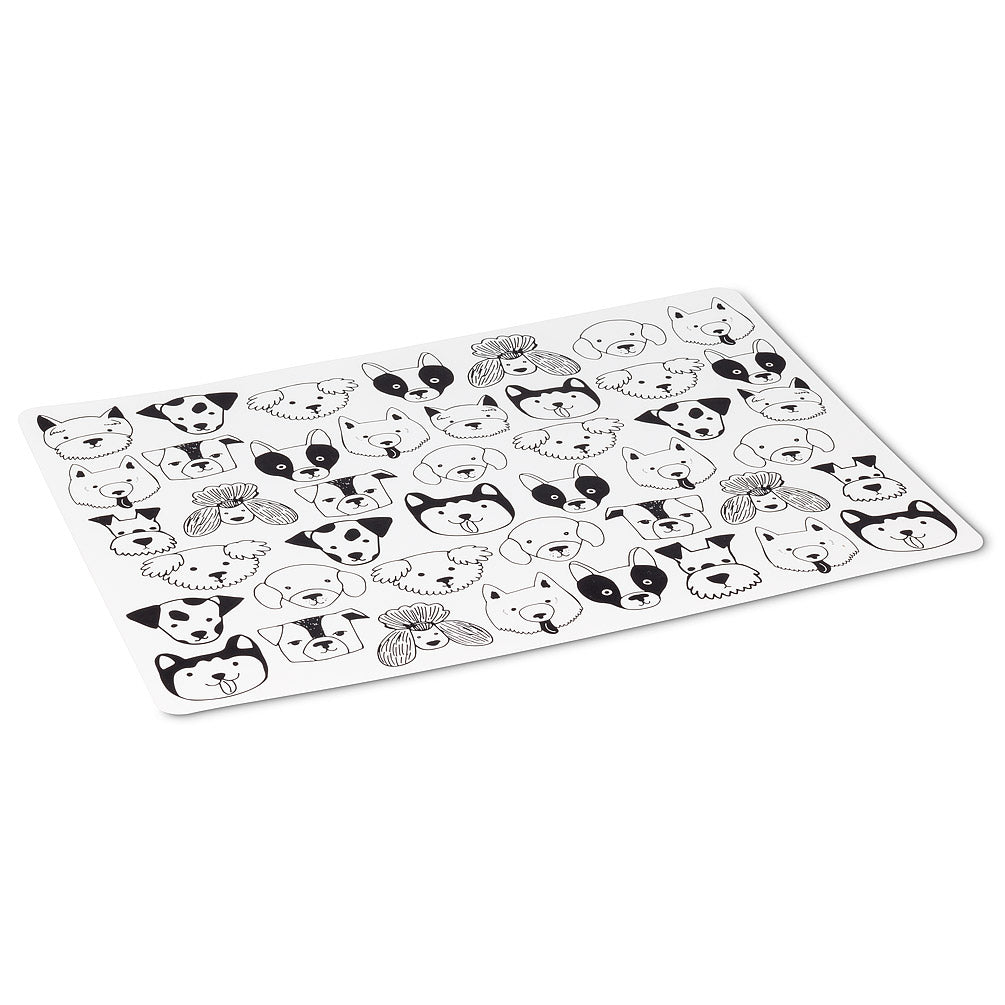 Simple Dog Faces Placemat