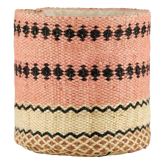 Large Pink Basket Organizer