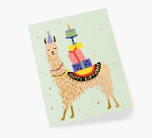 Llama Birthday Card