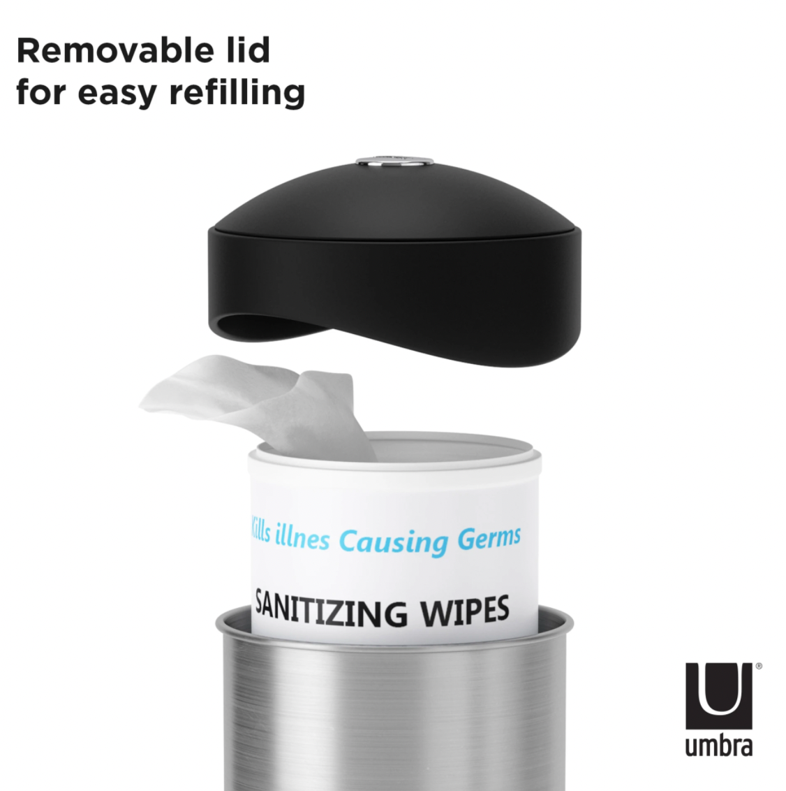 Swiper Wipe Dispenser Black